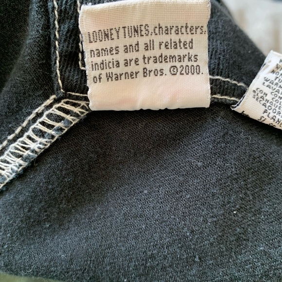 Looney Tunes Tweety Black Overalls Vintage 2000 Women’s Size Medium - Picture 6 of 6